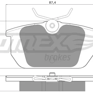 Zestaw klocków hamulcowych, hamulce tarczowe TOMEX BRAKES TX 12-01 Ekspresowa dostawa