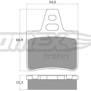 Zniżka Zestaw klocków hamulcowych, hamulce tarczowe TOMEX BRAKES TX 12-06