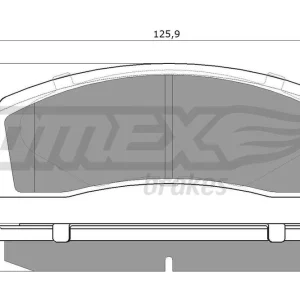 Zestaw klocków hamulcowych, hamulce tarczowe TOMEX BRAKES TX 12-16 Ekspresowa dostawa