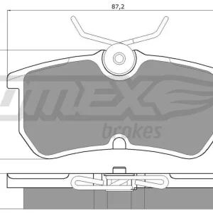 Zestaw klocków hamulcowych, hamulce tarczowe TOMEX BRAKES TX 12-18 Zniżka