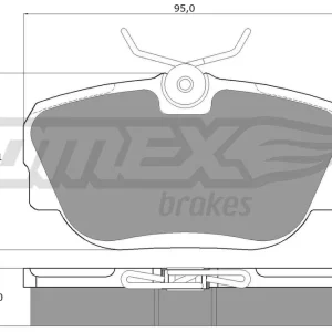 Szybka wysyłka Zestaw klocków hamulcowych, hamulce tarczowe TOMEX BRAKES TX 12-20