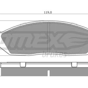 Zestaw klocków hamulcowych, hamulce tarczowe TOMEX BRAKES TX 12-28 Szybka dostawa