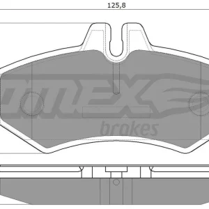 Oferta czasowa Zestaw klocków hamulcowych, hamulce tarczowe TOMEX BRAKES TX 12-34