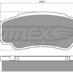 Niska cena Zestaw klocków hamulcowych, hamulce tarczowe TOMEX BRAKES TX 12-46
