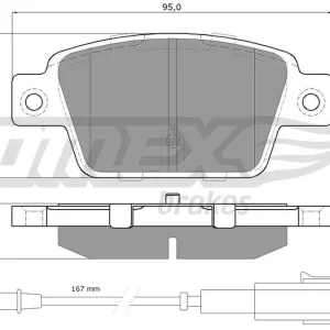 Oferta Zestaw klocków hamulcowych, hamulce tarczowe TOMEX BRAKES TX 12-511