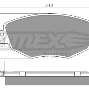 Sprawdź teraz Zestaw klocków hamulcowych, hamulce tarczowe TOMEX BRAKES TX 12-58