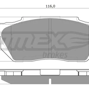 Zestaw klocków hamulcowych, hamulce tarczowe TOMEX BRAKES TX 12-64 Zamów teraz