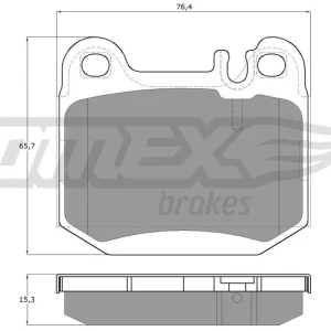 Okazja Zestaw klocków hamulcowych, hamulce tarczowe TOMEX BRAKES TX 12-86