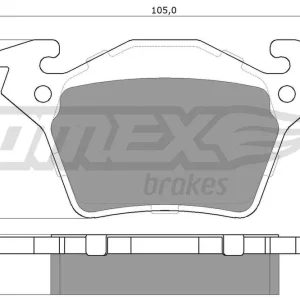 Zestaw klocków hamulcowych, hamulce tarczowe TOMEX BRAKES TX 12-89 Łatwy zwrot