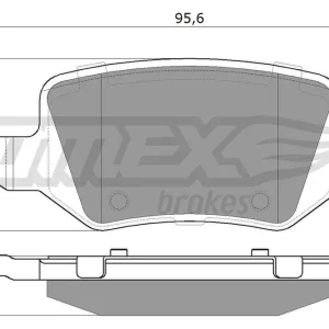 Zestaw klocków hamulcowych, hamulce tarczowe TOMEX BRAKES TX 12-90 Hit cenowy