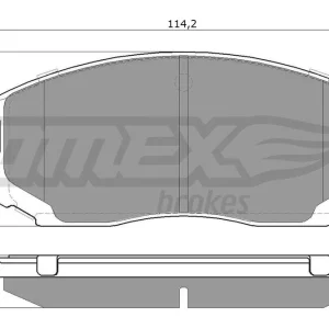 Cena promocyjna Zestaw klocków hamulcowych, hamulce tarczowe TOMEX BRAKES TX 12-91