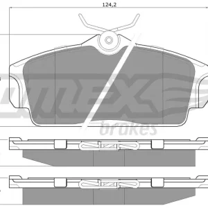 Zestaw klocków hamulcowych, hamulce tarczowe TOMEX BRAKES TX 12-92 Szybka dostawa