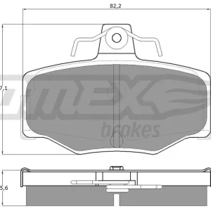 Zestaw klocków hamulcowych, hamulce tarczowe TOMEX BRAKES TX 12-93 Tylko do końca tygodnia