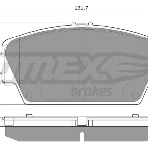 Zestaw klocków hamulcowych, hamulce tarczowe TOMEX BRAKES TX 12-94 Nie przegap