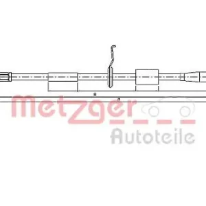 Cięgło, hamulec postojowy METZGER 10.4309 Zniżka