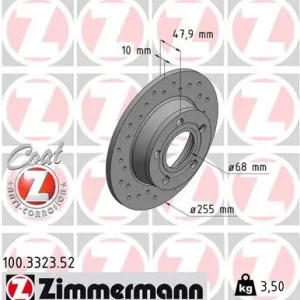 Bestseller Tarcza hamulcowa ZIMMERMANN 100.3323.52