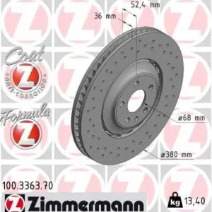 Bezpieczne zakupy Tarcza hamulcowa ZIMMERMANN 100.3363.70