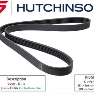 Niska cena Pasek klinowy wielorowkowy HUTCHINSON 1000 K 6