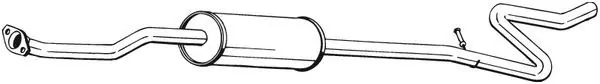 Darmowy zwrot Tłumik środkowy BOSAL 286-493