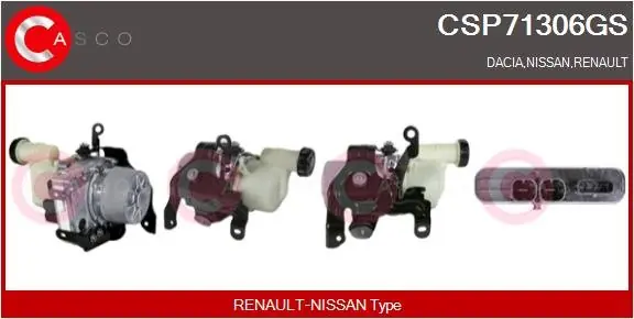 Bezpieczna płatność Pompa hydrauliczna, układ kierowniczy CASCO CSP71306GS