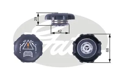 Premium Pokrywa, zbiornik płynu chłodzącego GATES RC239