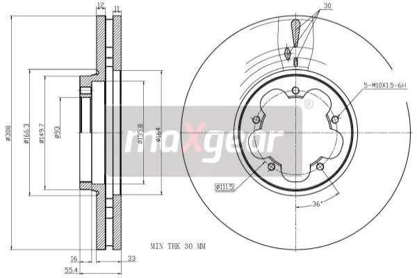 Zamów teraz TARCZA HAM. FORD P. TRANSIT 2,0-2,2 TDCI 12-
