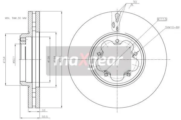 Okazja TARCZA HAM. FORD P. TRANSIT 14-/CUSTOM 12-