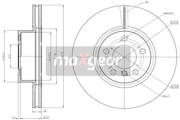 TARCZA HAM. BMW P. F25 X3 10- Nowy