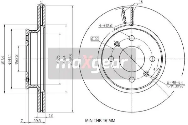 TARCZA HAM. HYUNDAI P. I20 08- BEZ ESP Tani