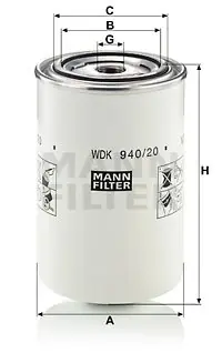 FILTR PALIWA MANN-FILTER WDK94020 Szybka dostawa