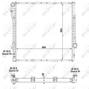 Chłodnica silnika NRF 55328 1439101 Oferta