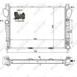 Chłodnica silnika NRF 55325 2205000903 Nowy