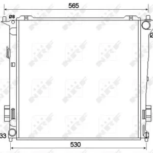 Szybka wysyłka Chłodnica silnika NRF 53109 253102H600