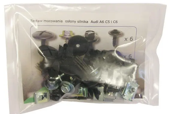 Do wyczerpania zapasów ZESTAW MOCOWANIA OSŁON SILNIKA AUDI