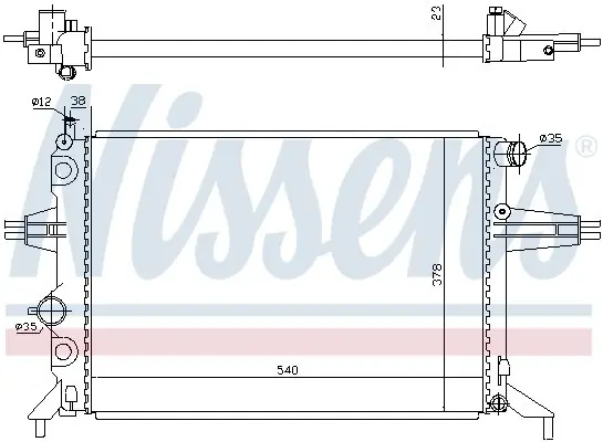 Chłodnica silnika NISSENS 63005A 9202496 Tylko dziś