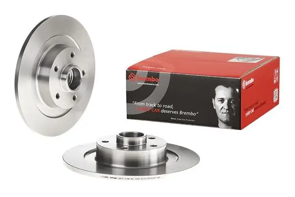 Tarcza hamulcowa + łożysko BREMBO 08 A826 47 402020003R (ZEST. 1 SZT) RENAULT TYŁ Darmowy zwrot