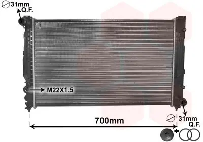 Oferta czasowa CHŁODNICA SILNIKA VAN WEZEL 03002124 8D0121251N AUDI